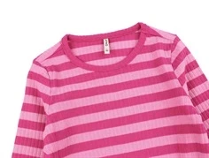 Kids ONLY fuchsia purple/rosebloom stribet top
